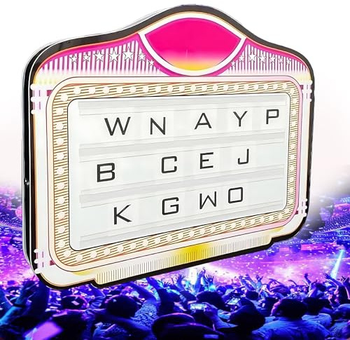 WEICNE Cartellone Pubblicitario con Lettere A Colori, Espositore per Bottiglie con Lettere A LED - Perfetta per Club, Discoteche, Feste E Bar,WhiteLight-A