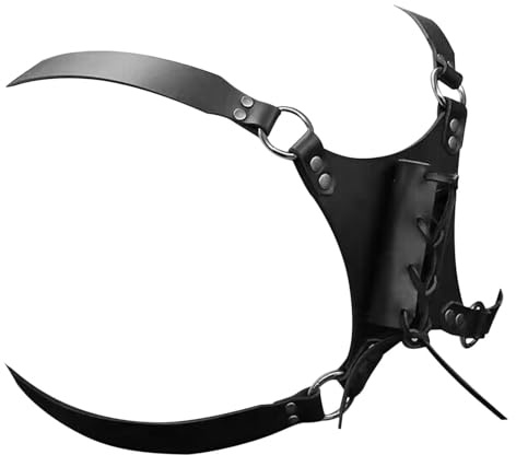 Generisch Schulterholster Für Männer - Schulterholster Kostüm Aus PU Leder,Reisezubehör für Verschiedene Anlässe wie Urlaub Halloween Herbst Gothic Cosplay und Renaissance Partys