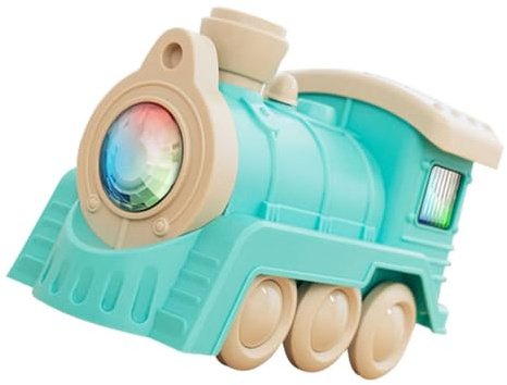 VICASKY Elektrische Kindereisenbahn mit Sprühfunktion Bewegliches Modellspielzeug in Grün Sicheres mit Glatten Kanten für Sammeln und Dekorieren