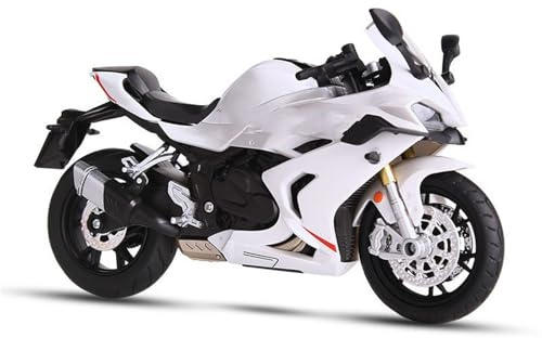 För QJMOTOR 600RS Racing Motorcykel Legering Diecast Modell Motorcykel Present Inredning Skrivbordsdekorationer 1:12