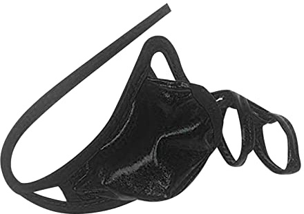 Tanga sexig för sex herrar trosor sexig typ byxor låg midja herrar trosor ring briefs fickhål hål t-byxor herr-strings överstorlek slip ouvert jockstrap män, svart, Einheitsgröße Kurz