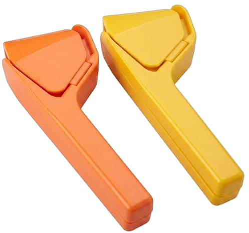 2 PCS Lemon Juicer, Hand Juicer and Lemon Squeezers, Quick Lemonade Making and Healthy Drink Creation, Manual Juice Pressers in Yellow and Orange