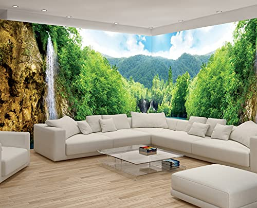 WallArena Vlies Fototapete, Natur, 624x219cm | Fototapeten - Tapeten - für Wohnzimmer Schlafzimmer - Vliestapete Wandtapete Tapete 3D Effekt- inkl. Kleister