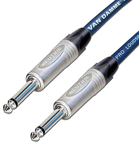 Van Damme Studio Grade 2x2.5mm Jack to Jack Passive Speaker Lead (50cm)