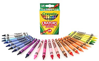 CRAYOLA Crayons, Bright Strong Colours, Multi, 24 Count (Pack of 1) (Packaging may vary)