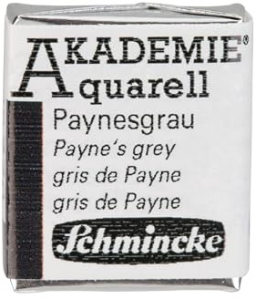 Schmincke AKADEMIE Aquarell 1/2 Näpfchen Paynesgrau, 16 770 044
