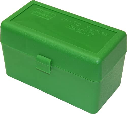 MTM 50 Round Rifle Ammunition Box RLLD-50 Green (RLLD-50)