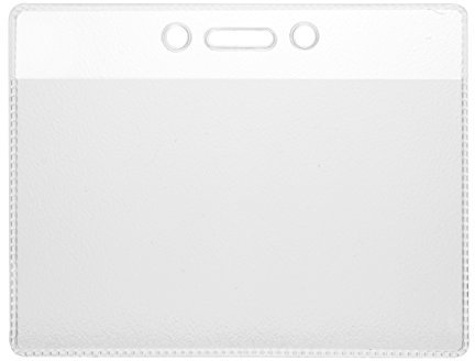 10 x Karteo® Ausweishüllen | Kartenhüllen | Ausweishalter | Kartenhalter | Vinyl | horizontal | für Karten Ausweise Dienstausweise