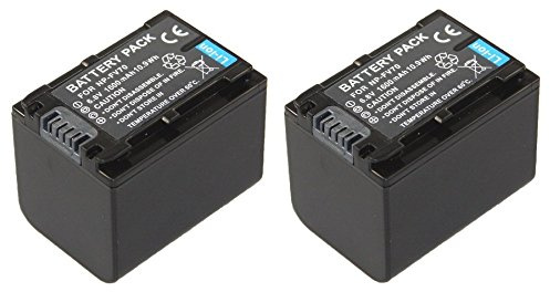 Set di Premium Batteria di Ricambio per SONY FDR-AX53/AX53 Ultra HD Camcorder – -- batteria per Sony NP-FV70 (1600 mAh) incluso PATONA displaypad