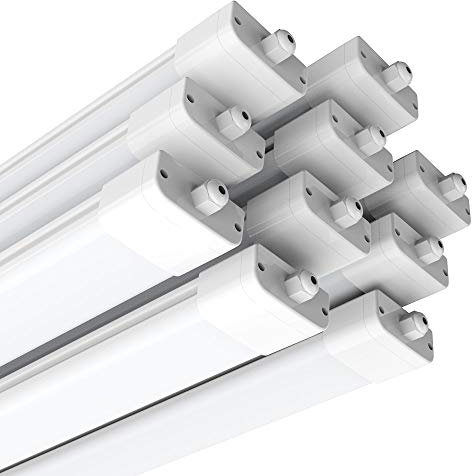 Anten Neon LED 120CM (10 packs), 36W 3600lm Blanc Froid 6000K Tube LED, Reglette LED, IP65 Imperméable Luminaire Plafonnier pour Atelier, Sous Sol, Bureau, Hobby, Grange, Grand Magasin