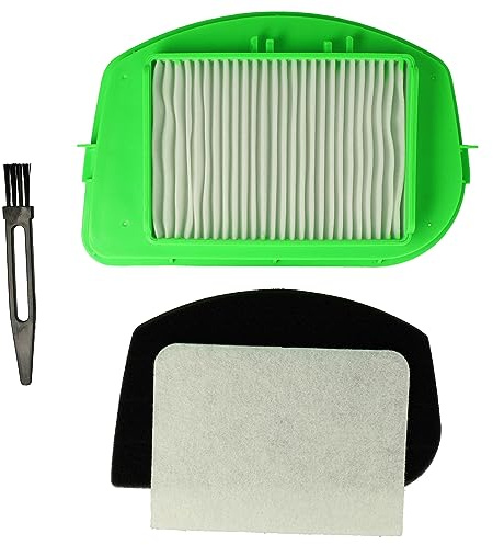vhbw Set filtro + pincel (4 uds.) compatible con Rowenta City Space Cyclonic RO2712EA4Q0, RO2715EA4Q0 aspiradora