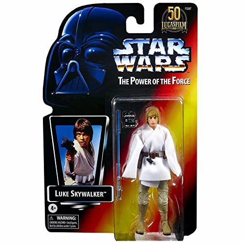 Star Wars Lucas Film 50th Anniversary Black Series Power of the Force 6 Action Figure Luke Skywalker