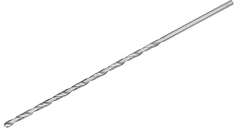 sourcing map Spiralbohrer Schnellarbeitsstahl Extra Lange Bohrer Ersatz 6.2x300mm