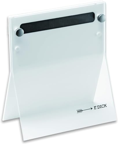 F. Dick Messerblock 4Knives (unbestückt, aus hochwertigem Acrylglas, inkl. Magnetleiste – fixiert die Messerklingen) 88040010-05, Weiß