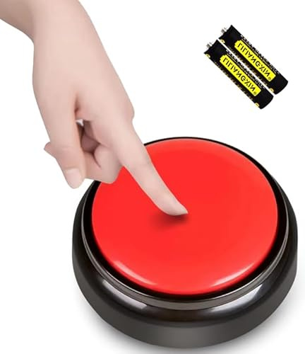 ViLoSa Large Talking Button Clock, Talking Alarm Clock with Volume Control, Telling Time and Day of The Week, Alarm, Gift Clock for Mother,Father,Seniors,Elderly,Blind People