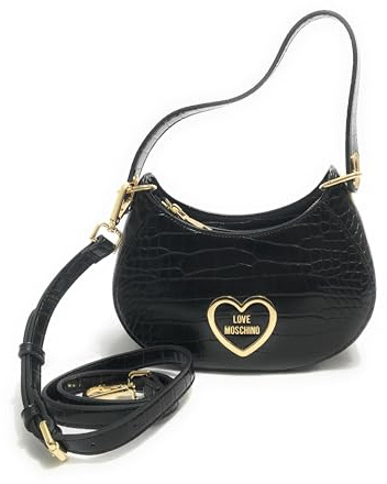 Love Moschino Damen Schultertasche, Schwarz