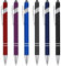 Heyu-Lotus 6 Stück Kugelschreiber 2 in 1 Soft Kugelschreiber mit Touchpen,Rutschfeste Griffzone Schwarze Kugelschreiber,Großraumine Kuli Metall Kugelschreiber Set für Büro und Haushalt