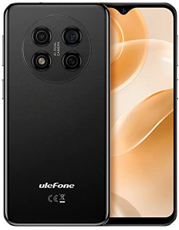 Ulefone NOTE 15 3G Telefono Cellulare, Slot Per 3 Schede, Quad Core 5GB+32GB, Android 12 Smartphone DUAL SIM, 6,22'' HD+, Fotocamera 8MP+5MP, Batteria 4000mAh, Sblocco Facciale GPS Nero