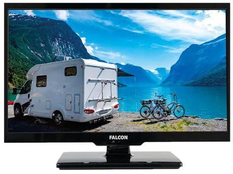 FALCON 22 inch SE LED Camping TV incl. Multituner, Bluetooth, DVD-Player, PVR-Ready, CI+ Sloth, Model Year 2025
