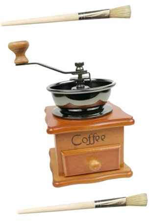 Cabilock 1 Juego cafetera manual café de viaje mano antigua coffee molino cafe molinillo de época manivela de molino de grano Haya amoladora de madera