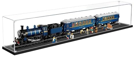 FYHCY Transparente Acryl-Vitrine, kompatibel mit Le*Go 21344 Orient Express, transparente, staubdichte Vitrine (Modell Nicht im Lieferumfang enthalten) 3MM