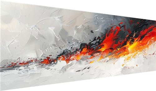 Abstrakt Diamond Painting Groß XXL 230x90cm, Basteln Erwachsene Diamond Painting Set, 5D DIY Rauch Diamant Painting Bilder Erwachsene, Diamond Painting Set mit Zubehör für Zimmer Wanddeko, Geschenke