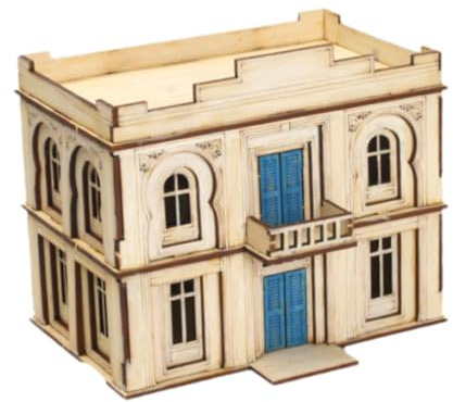FytStycale Kit per Costruire Una Casetta in Miniatura in Legno Fai da Te per Adulti E Bambini, 2 Piani