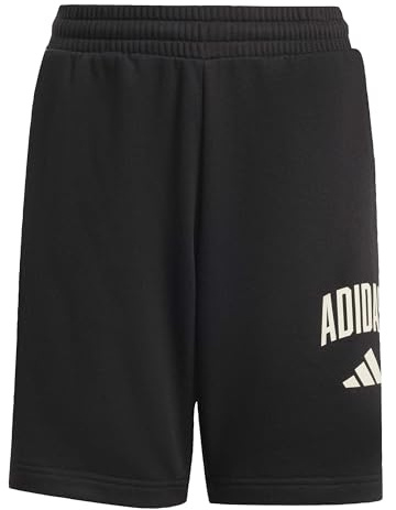 adidas Uniseks - dzieci SEASONALS COLLEGIATE TYPOGRAPHY SHORT, black, 11-12 Years