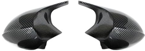 Außenspiegel für M3 M Spiegelabdeckung mit Karbonfasermuster, passend für BMW 1er 3er E81 E82 E87 E88 E90 E91 E92 E93. Spiegelkappen(Carbon Fiber)