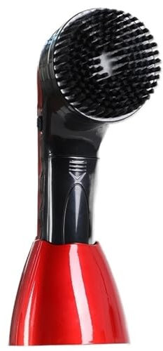 MYXJX cireuse à chaussures électrique, Machine à polir le cuir, nettoyeur électrique, Machine à polir les chaussures à main, soin des bottes, cire brillante, éponge(Red)