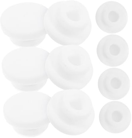 Veemoon 10pcs Bathroom Sink Overflow Drain Cover Caps for Sink Hole Plug Round Overflow Cover Caps for Bathroom and Bathtub