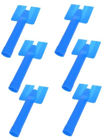 INOOMP Embouts de Calfeutrage Buse D'étanchéité Précise 6pcs en Plastique Bleu Minimise les Déchets pour Pistolet à Silicone pour Kit D'entretien Auto et Rebords de Porte