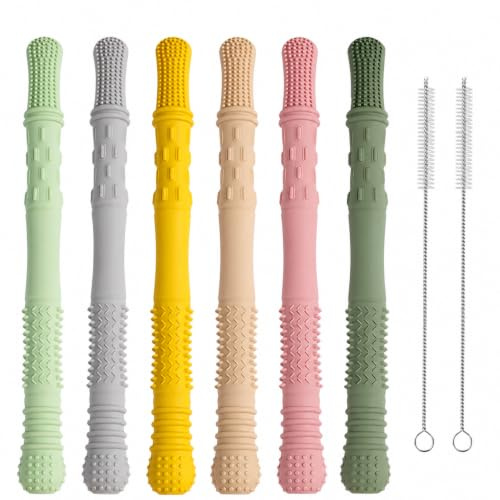 6 tubetti per dentizione Massaggia Gengive Neonati
