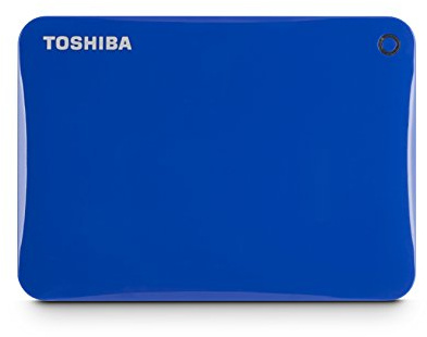 TOSHIBA Canvio Connect II 2TB Portable Hard Drive, Blue (HDTC820XL3C1)