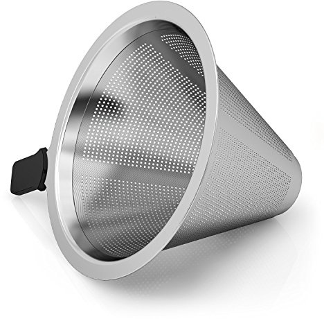 Coffee Gator feinmaschiger Edelstahl Kaffeefilter - für Coffee Gator 300/400ml Pour Over Kaffeebereiter - passend für die meisten Tee- und Kaffeetassen