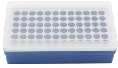 MUHWA Boîte de Rangement 72 Positions pour Microtubes de Centrifugation 0,5/1,5 ml de Laboratoire