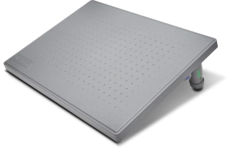 Kensington SoleMate Fußstütze Schreibtisch, Fußhocker mit SmartFit Ergonomic System, mit verstellbarer rutschfester Basis und leicht zu reinigender Oberfläche für Büro und Zuhause, Grau, K50416EU