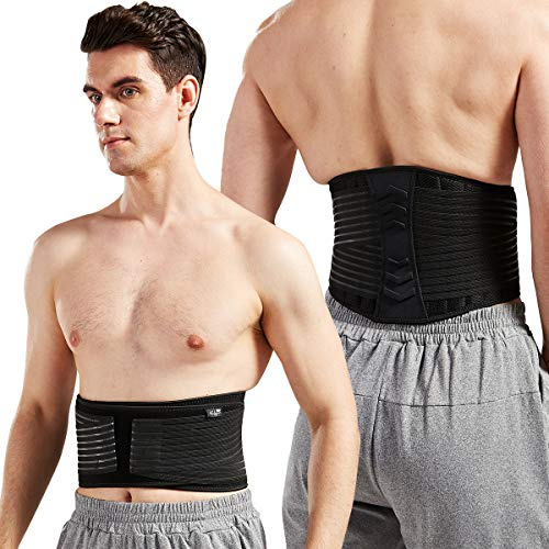 Bodyprox Lumbar Support Back Brace for Men and Women (Plus Size 50 - 70)