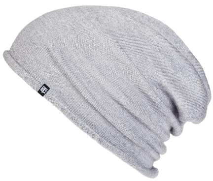 Enter the Complex® Leichte Merino Mütze, Einlagig Gestrickte Slouch Beanie, 100% Merino Wolle, Damen und Herren