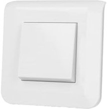 LEGRAND | Interrupteur Ou Va-Et-Vient Mosaic, Blanc Complet Avec Plaque, Raccordement Par Bornes Automatiques, Finition Brillante, Fixation À Vis