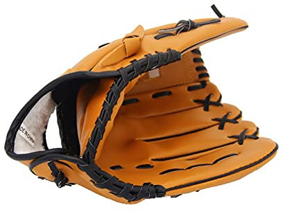 BANGHA Baseball Handschuhe Outdoor Sports PU Brown Baseballhandschuh Softball-Übungsgeräte Größe 10.5/11,5/12.5 Linkshänder für Erwachsene Mann-Frauentraining Baseball Glove (Color : 12 inches)