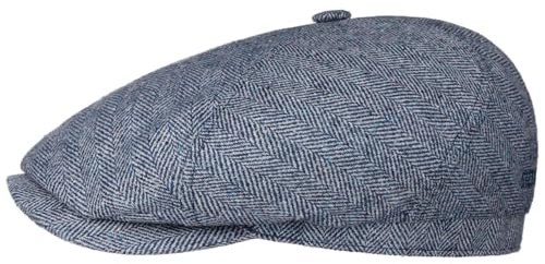 Stetson Milner Flatcap Herren Made in EU Hoher UV-Schutz Elegante Schiebermütze 100% Seide Baumwollfutter Sommer Winter