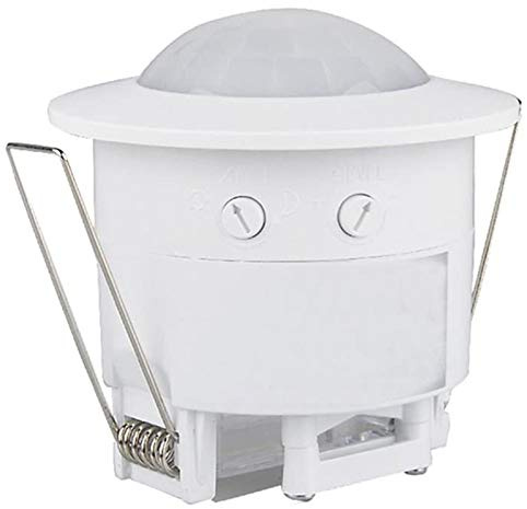 110V-220V 360° Infrared Recessed PIR Ceiling Motion Sensor Detector Light Switch, Motion Light Sensor