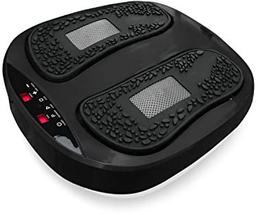 VibroLegs - Das Original aus dem TV - Massage Gerät mit Vibration - Vibrationsplatte für vitalisierte und entspannte Beine und Füße - Fußmassage auf Knopfdruck mit 2 Programmoptionen - Schwarz