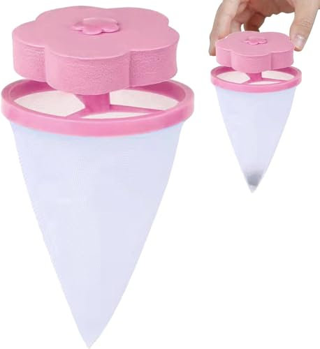 SquarezhenBo Pink Dryer Machine Lint Collector - Front Load Washing Machine Accessory - 4 Programs - A Efficiency - Pink Painted Finish - ABS Plastic - Residential, Commercial Use