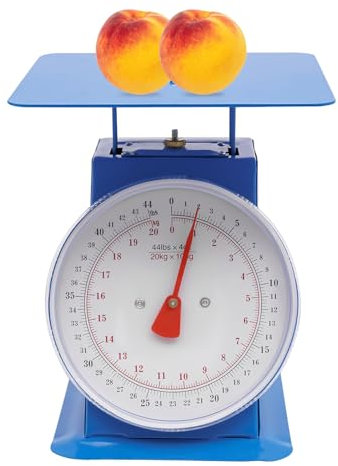 NirWa 44lbs Industrie-Skala, Lebensmittelwaage, robuste Portionskontrolle, mechanische Waage, mechanische Skala, Digitale Küchenwaage für Märkte, Bäckereien, Feinkostgeschäfte, Restaurants