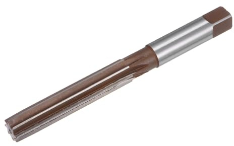 sourcing map Handreibahle, 18 mm, H7, metrischer Reibahlenbohrer für Metall, Holz, Lochreiben, gerade Rillen, 9SiCr, Schneidwerkzeug aus legiertem Stahl