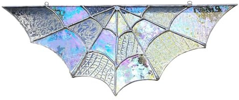 Ghjkldha Spinnennetz-Dekoration, Acryl-Spinnennetz-Türaufsatz, dekorativer Türrahmen-Ornament, gruselige Halloween-Türdekoration, Halloween-Tür-Eckschild für gruseliges Familienhaus