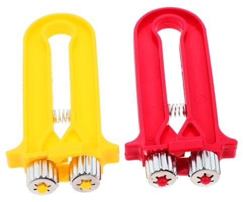 Milisten Bienenstockrahmen Drahtspanner 2 Stück Ergonomischer Kunststoffgriff Präzises Spannen Für Bienenzucht Langlebiges Edelstahlmaterial Honigernte Zubehör