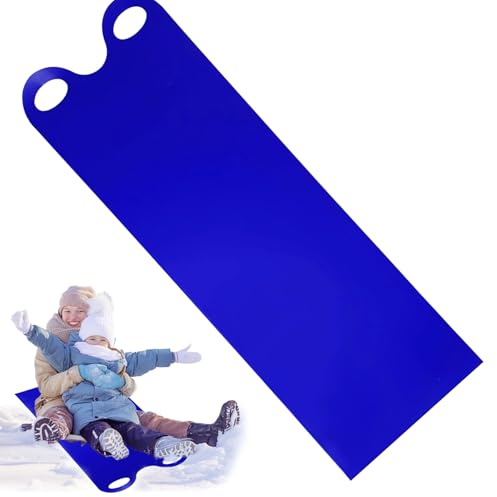 Schlitten für Schnee, 54x18 -Zoll Flexibler Roll -Up -Schlitten, Wiederverwendbare Rollschieberie, Leichter Fliegender Teppich, tragbares Schneebrett für Kinder und Erwachsene